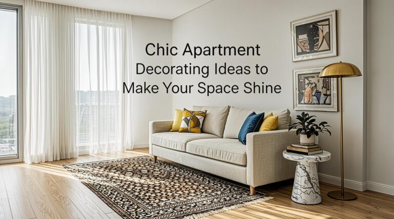 Chic Apartment Decorating Ideas to Make Your Space Shine 1 Chic Apartment Decorating Ideas